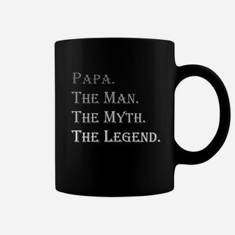 Papa The Man The Myth, dad birthday gifts Coffee Mug - Seseable