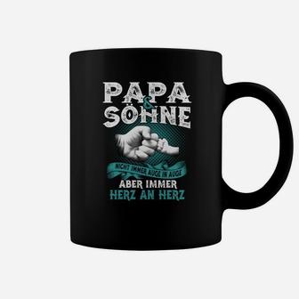 Papa und Sohn Verbundenheit Herren Tassen, Emotionaler Spruch Tee - Seseable