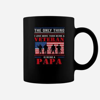 Papa Veteran, best christmas gifts for dad Coffee Mug - Seseable