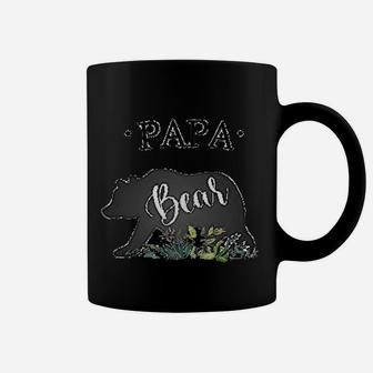 Papa White Bear Silhouette Art Grass Coffee Mug - Seseable