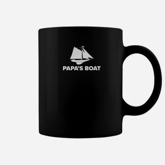 Papas Boat Funny Grandfather Gifts Gift Coffee Mug - Seseable