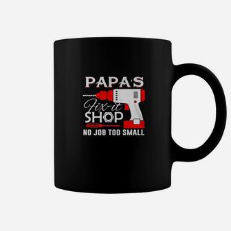 Papas Fix It Shop, best christmas gifts for dad Coffee Mug - Seseable