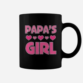 Papas Girl Granddaughter, dad birthday gifts Coffee Mug - Seseable