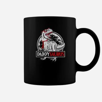 Papasaurus Fathers Day T Rex Daddy Saurus Gifts Men Coffee Mug - Seseable