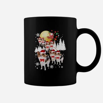 Papillon Funny Reindeer Christmas Moon Santa Dog Gift Coffee Mug - Seseable