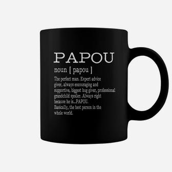 Papou Definition Grandpa Fathers Day Gifts Coffee Mug - Seseable