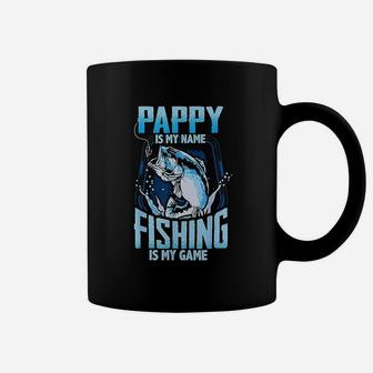 Pappy Is My Name Fishing Is My Game Fathers Day Coffee Mug - Seseable