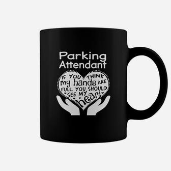 Parking Attendant Full Heart Job Coffee Mug - Seseable