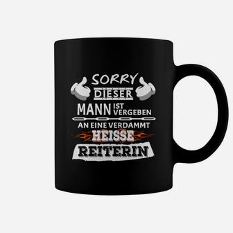 Partner-Tassen für Herren Vergebener Mann an heiße Reiterin, Lustiges Design - Seseable
