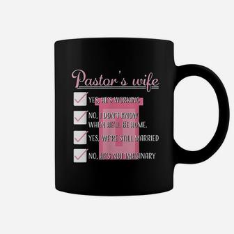 Pastors Wife Funny Checklist Appreciation Gift Coffee Mug - Seseable