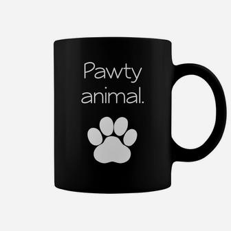 Pawty Animal Party Animal Funny Pet Doggy Kitty Coffee Mug - Seseable