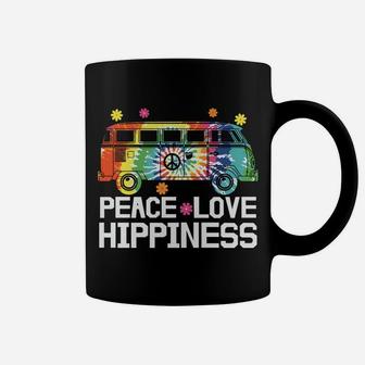 Peace Love Hippiness Hippie Van Cool Gift Tie Dye Color Coffee Mug - Seseable