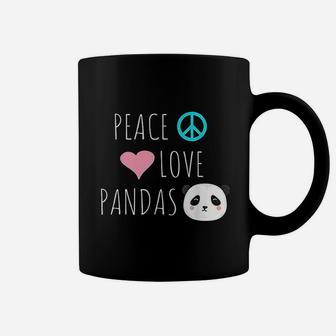 Peace Love Pandas Cute Panda Bear Animal Pet Love Gift Coffee Mug - Seseable