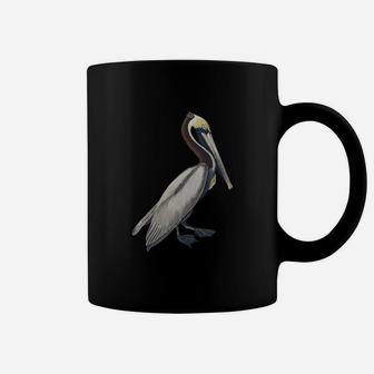 Pelican T-shirt Vintage Bird Graphic Tee Brown Pelican Coffee Mug - Seseable