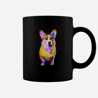 Pem Welsh Corgi Colorful Pop Art Portrait For Dog Lovers Coffee Mug - Seseable