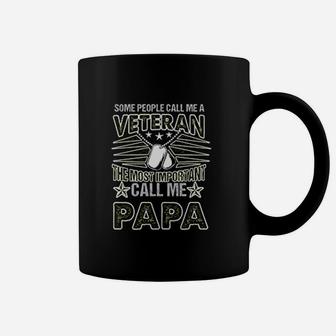 People Call Me Veteran Most Important Call Me Papa Coffee Mug - Seseable