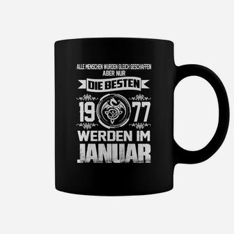 Personalisiertes Tassen Jahrgang 1977, Januar Geburtstagsdesign - Seseable