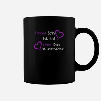 Personalisiertes Tassen Mama & Oma Sein mit Herzen, Familienliebe - Seseable