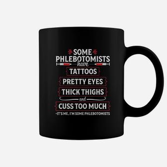 Phlebotomist Funny Thighs Phlebotomy Technician Nurse Coffee Mug - Seseable