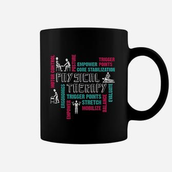 Physical Therapy Word Cloud Physical Therapist Coffee Mug - Seseable