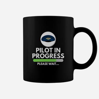 Pilot In Progress Flight School Student Pilot Aviation Coffee Mug - Seseable