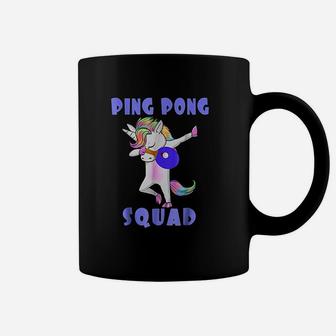 Ping Pong Squad Dabbing Unicorn Funny Table Tennis Coffee Mug - Seseable