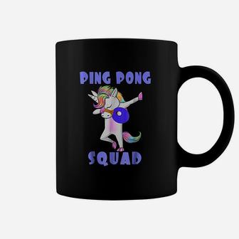 Ping Pong Squad Dabbing Unicorn Funny Table Tennis Coffee Mug - Seseable