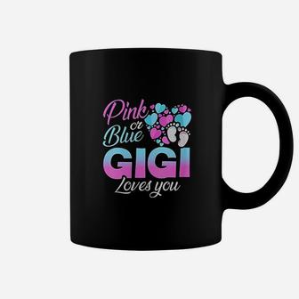 Pink Or Blue Gigi Loves You Baby Shower Gender Reveal Coffee Mug - Seseable