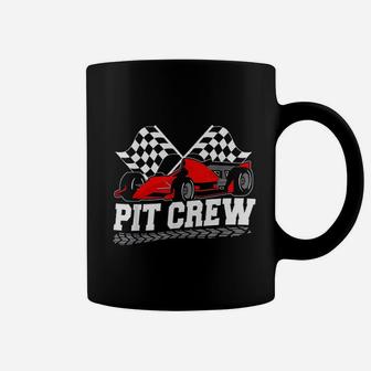 Pit Crew Car Racing Checkered Flag Racing Party Coffee Mug - Seseable
