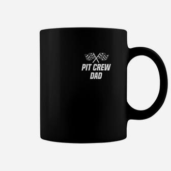 Pit Crew Dad Hosting Race Car Birthday Parties Coffee Mug - Seseable