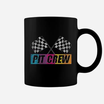 Pit Crew Race Car Party Checkered Flag Car Racing Party Gift Coffee Mug - Seseable