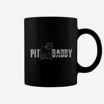 Pit Daddy Shirt Pitbull Dog Dad Coffee Mug - Seseable