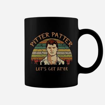 Pitter Patter Lets Get Ater Vintage Retro Coffee Mug - Seseable