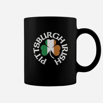 Pittsburgh Irish Shamrock Flag Clothing Apparel Hoodie Coffee Mug - Seseable