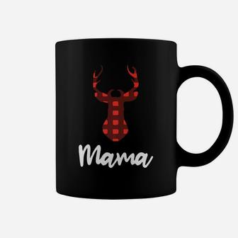 Plaid Mama Reindeer Holiday Christmas Coffee Mug - Seseable