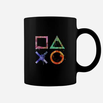 Playstation Watercolor Symbols T-shirt Coffee Mug - Seseable