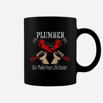 Plumber Tool Gift Pipefitter Pipe Wrench Plumbing Coffee Mug - Seseable