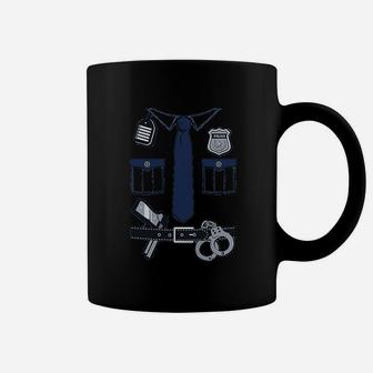 Police Cop Uniform Halloween Costume Policeman Coffee Mug - Seseable