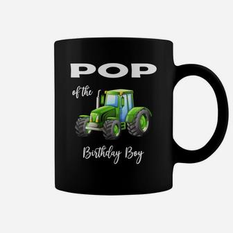 Pop Of The Birthday Boy Green Tractor Best Birthday Family Gift Coffee Mug - Seseable