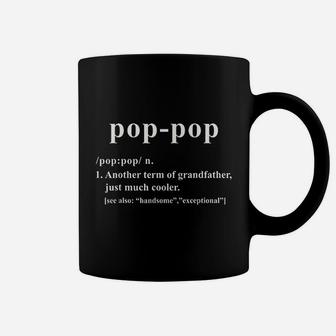 Pop Pop Definition Funny Grandfather Saying Coffee Mug - Seseable