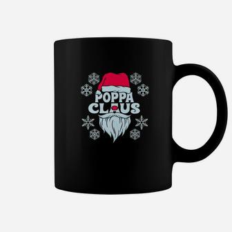 Poppa Claus Funny Daddy Matching Family Xmas Gift Coffee Mug - Seseable