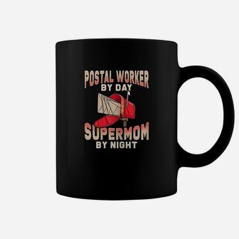Postal Worker By Day Supermom By Night Coffee Mug - Seseable