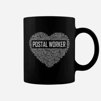 Postal Worker Gift Heart Mailman Gifts Postman Coffee Mug - Seseable
