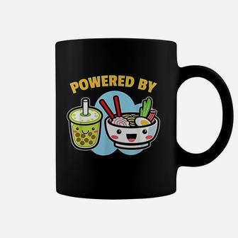 Powered By Bubble Tea Ramen Drink Lover Cute Coffee Mug - Seseable