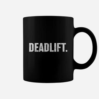 Powerlifting Weightlifting Distressed Deadlift Gym Coffee Mug - Seseable