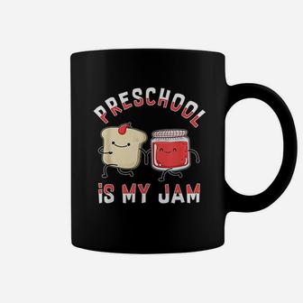 Preschool Is My Jam Funny Pre-k Teacher Coffee Mug - Seseable