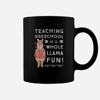 Preschool Teacher Appreciation Whole Llama Fun Coffee Mug - Seseable