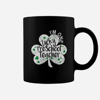 Preschool Teacher St Patricks Day Lucky Nursery Prek Coffee Mug - Seseable