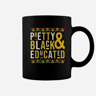 Pretty Black And Educated Black History Month Coffee Mug - Seseable