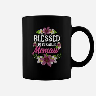 Pretty Blessed To Be Called Memaw Thanksgiving Christmas Shirt Coffee Mug - Seseable